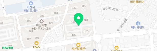 배방한양수자인 아파트 어린이 놀이터 지도 이미지