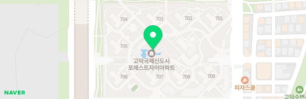 평택고덕 자연앤자이아파트 어린이놀이터2(708동 뒤) 지도 이미지