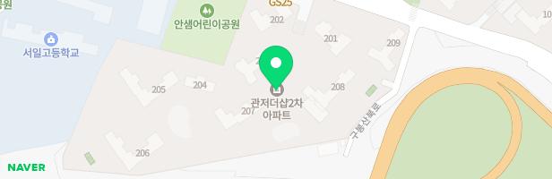관저더샵2차 207동 옆 어린이놀이터2 지도 이미지