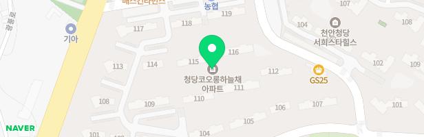 청당코오롱하늘채 109동 앞 놀이터 지도 이미지