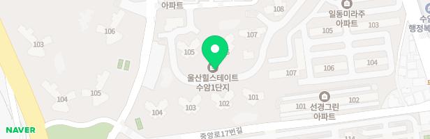 울산힐스테이트 수암1단지 106동 지도 이미지