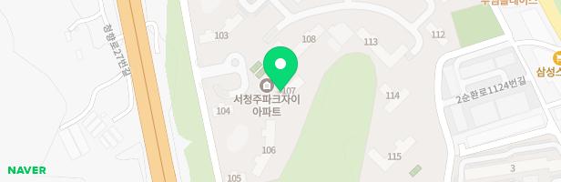 서청주파크자이 103동 앞 어린이놀이터 지도 이미지