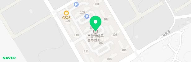 블루인시티내 정글짐 놀이시설 지도 이미지
