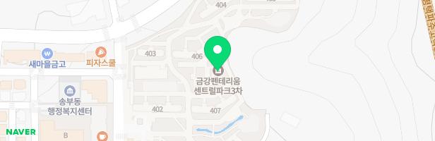 군포송정금강펜테리움센트럴파크3차 어린이놀이터1(405동 앞) 지도 이미지
