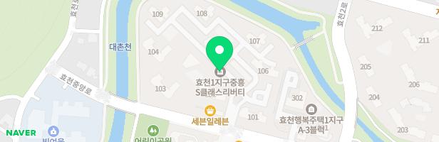 효천1지구 중흥에스클래스 리버티 유아놀이터(102동 측면) 지도 이미지