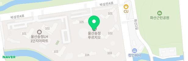 울산송정 푸르지오아파트 105동 어린이놀이터 지도 이미지