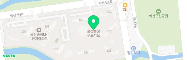 울산송정 푸르지오아파트 103동 유아놀이터 지도 이미지