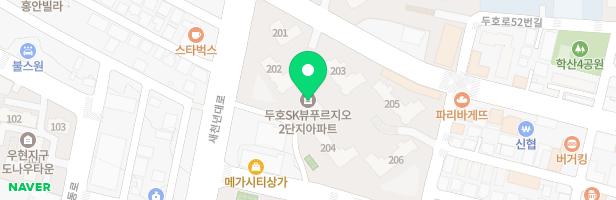푸르지오2단지 유아놀이터(204동 뒤) 지도 이미지