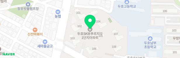 푸르지오1단지 유아놀이터1 (108동 앞) 지도 이미지