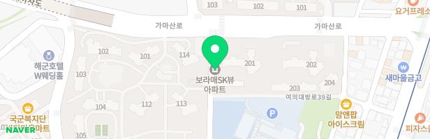 보라매SK뷰 어린이놀이터3(202동 앞) 지도 이미지