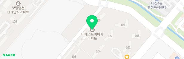 보령명천 금성백조 예미지 2차아파트 어린이놀이터1 지도 이미지