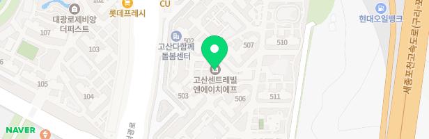 의정부 고산센트레빌5단지 아파트 504동 앞 놀이시설 지도 이미지