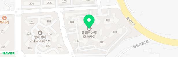 코아루 더스카이 아파트 놀이시설(중앙광장) 지도 이미지