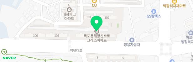 광신프로그레스 102동 뒤 어린이놀이터 지도 이미지