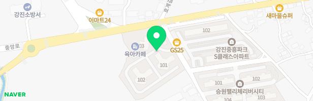 강진 코아루아파트 102동 앞 놀이시설 지도 이미지
