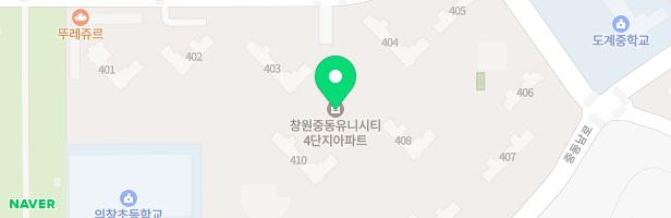 중동 유니시티4단지 내 맘스키즈카페 실내놀이시설 지도 이미지