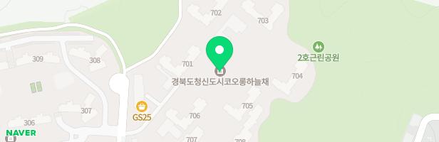 경북도청신도시 코오롱하늘채 유아놀이터(어린이집 옆) 지도 이미지