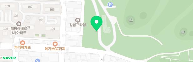 한신더휴아파트 단지내 어린이집 옆 물놀이장 지도 이미지