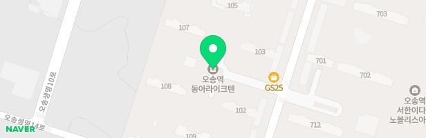 오송역 동아라이크텐아파트-어린이놀이터1(108동 앞) 지도 이미지