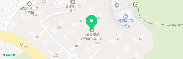 추동공원2차 e편한세상 101동 뒤 놀이터 지도 이미지