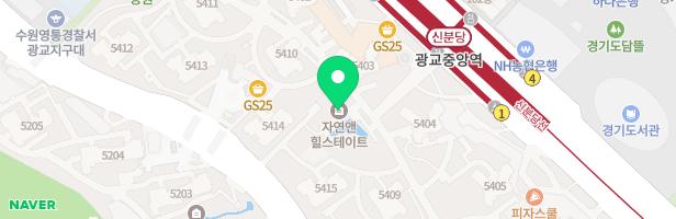 광교자연앤힐스테이트 내 실내 놀이시설 지도 이미지