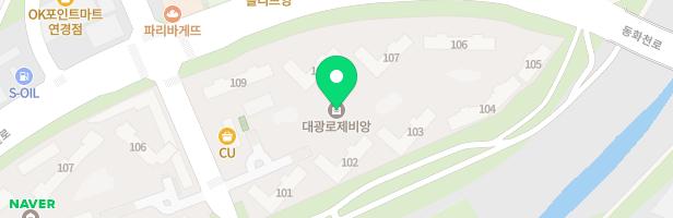 대구연경 대광 로제비앙 어린이놀이터-3(106동앞) 지도 이미지