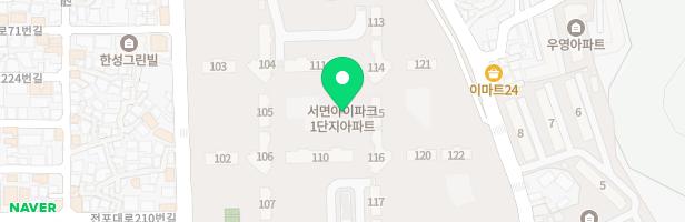 서면아이파크아파트 105동 앞 어린이놀이터 지도 이미지