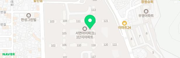 서면아이파크아파트 202동 뒤 어린이놀이터 지도 이미지