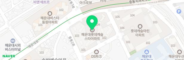 해운대롯데캐슬스타아파트 중앙광장놀이터 지도 이미지