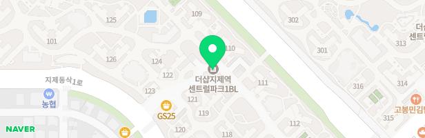 더샵지제역센트럴파크 1BL 키즈룸 실내놀이시설 지도 이미지