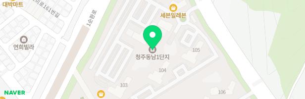 청주동남A-1BL아파트 유아놀이터 지도 이미지
