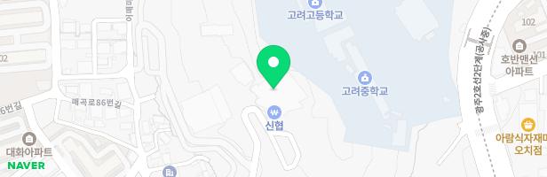 대한예수교침례회 광주교회 지도 이미지