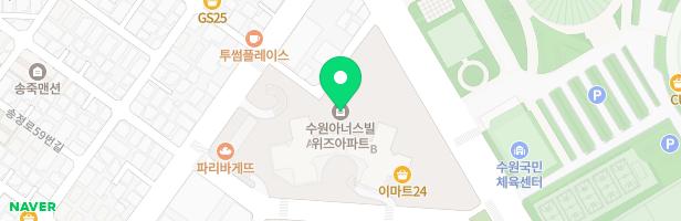 수원아너스빌위즈아파트내 A동 2층 유아놀이방 지도 이미지