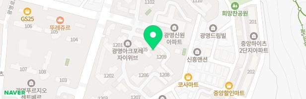 광명에코자이위브 206동 208동 앞 어린이놀이터6 지도 이미지