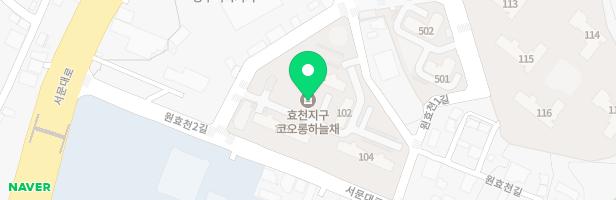 광주효천지구 코오롱하늘채 어린이놀이터 1 지도 이미지