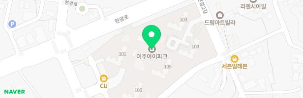 여주아이파크 105동 앞 어린이놀이터2 지도 이미지