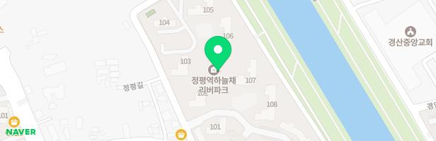 정평역 하늘채 리버파크 아파트 107동 옆 어린이놀이터 지도 이미지