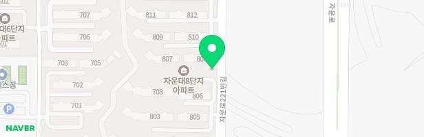 자운대 7,8단지 아파트 어린이놀이터 지도 이미지
