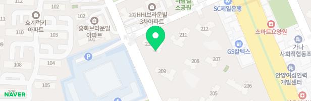 평촌어바인퍼스트 2단지 어린이놀이터(207동) 지도 이미지
