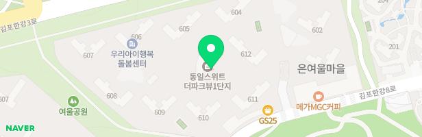 동일스위트 1단지 602동 배면부 어린이놀이터 지도 이미지