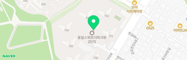 동일스위트 2단지 708동 전면부 어린이놀이터(놀이터2) 지도 이미지