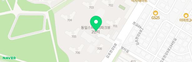 동일스위트 2단지 708동 전면부 유아놀이터(놀이터3) 지도 이미지