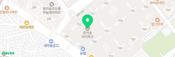 꿈의숲아이파크아파트 709동 어린이놀이터 지도 이미지
