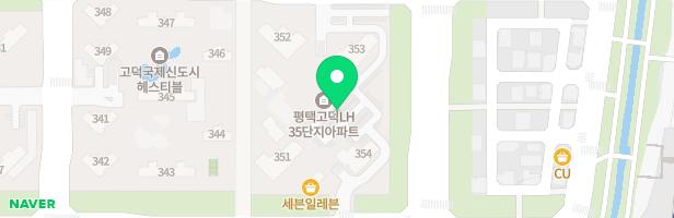 평택고덕 LH 35단지 아파트 관리사무소 앞 어린이놀이시설 지도 이미지