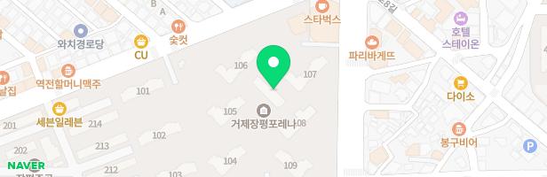 거제 장평포레나 103동 뒤 놀이터 지도 이미지