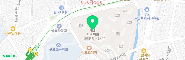 리버파크반도유보라 어린이놀이터-1 (105동 앞) 지도 이미지
