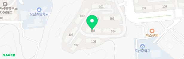 한성필하우스테라스포레 105동 앞 어린이놀이터 지도 이미지