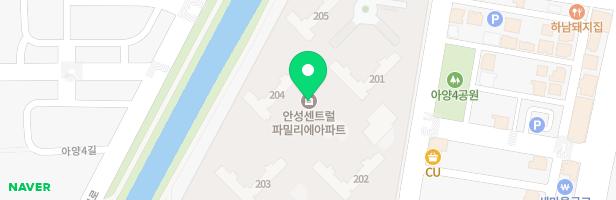 안성센트럴파밀리에 어린이집 앞 유아놀이터 지도 이미지