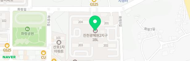 광혜원 LH2단지 아파트 어린이놀이터(203~4동 사이) 지도 이미지