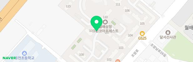 월배삼정그린코아포레스트 106동 어린이놀이터1 지도 이미지